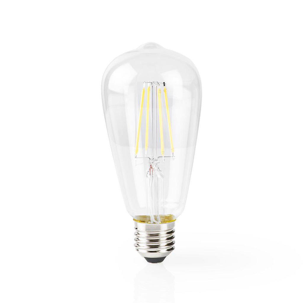 Nedis wifilf10wtst64 wi-fi smart led glødelampe e27 st64 5 w 500 lm