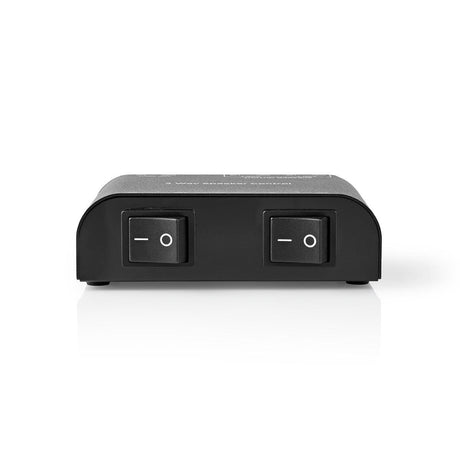 Nedis aswi2602bk højttalerafbryder 2 porte klemmeforbindelse sort