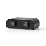 Nedis aswi2602bk højttalerafbryder 2 porte klemmeforbindelse sort