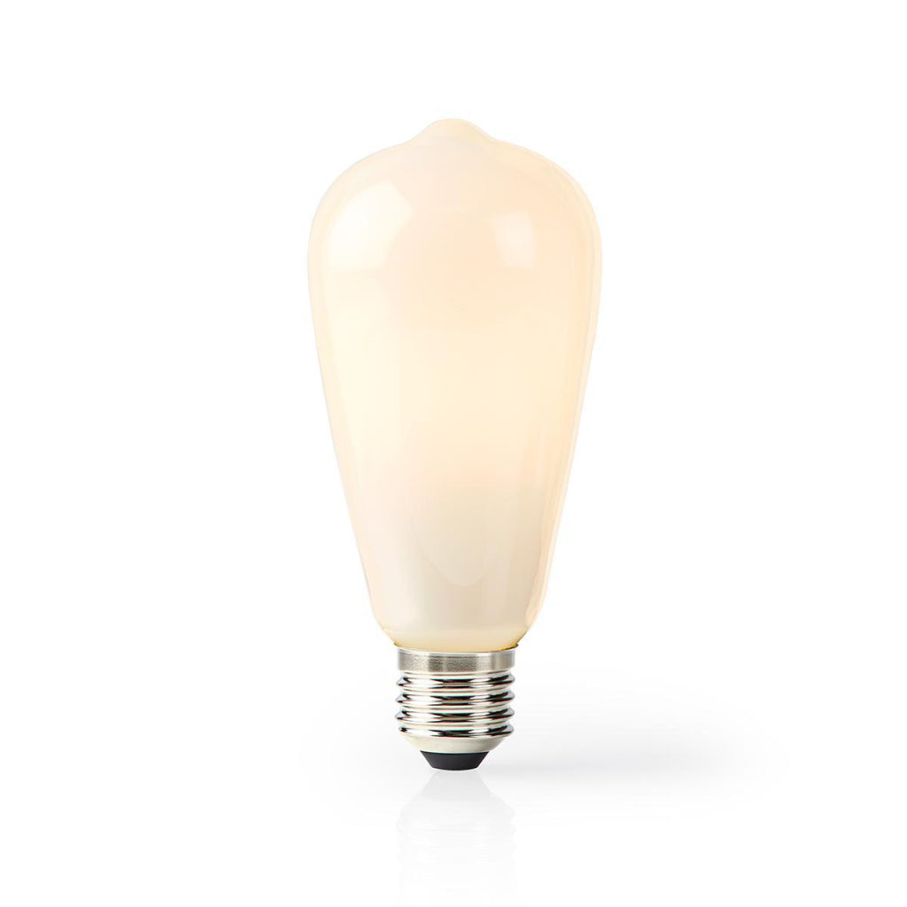 Nedis wifilf11wtst64 wi-fi smart led lampe e27 st64 5 w 500 lm hvid