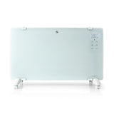 Nedis WiFiHTPL20FWT Smart Konvektorvarmer med WiFi Termostat Glasfrontpanel 2000W Hvid