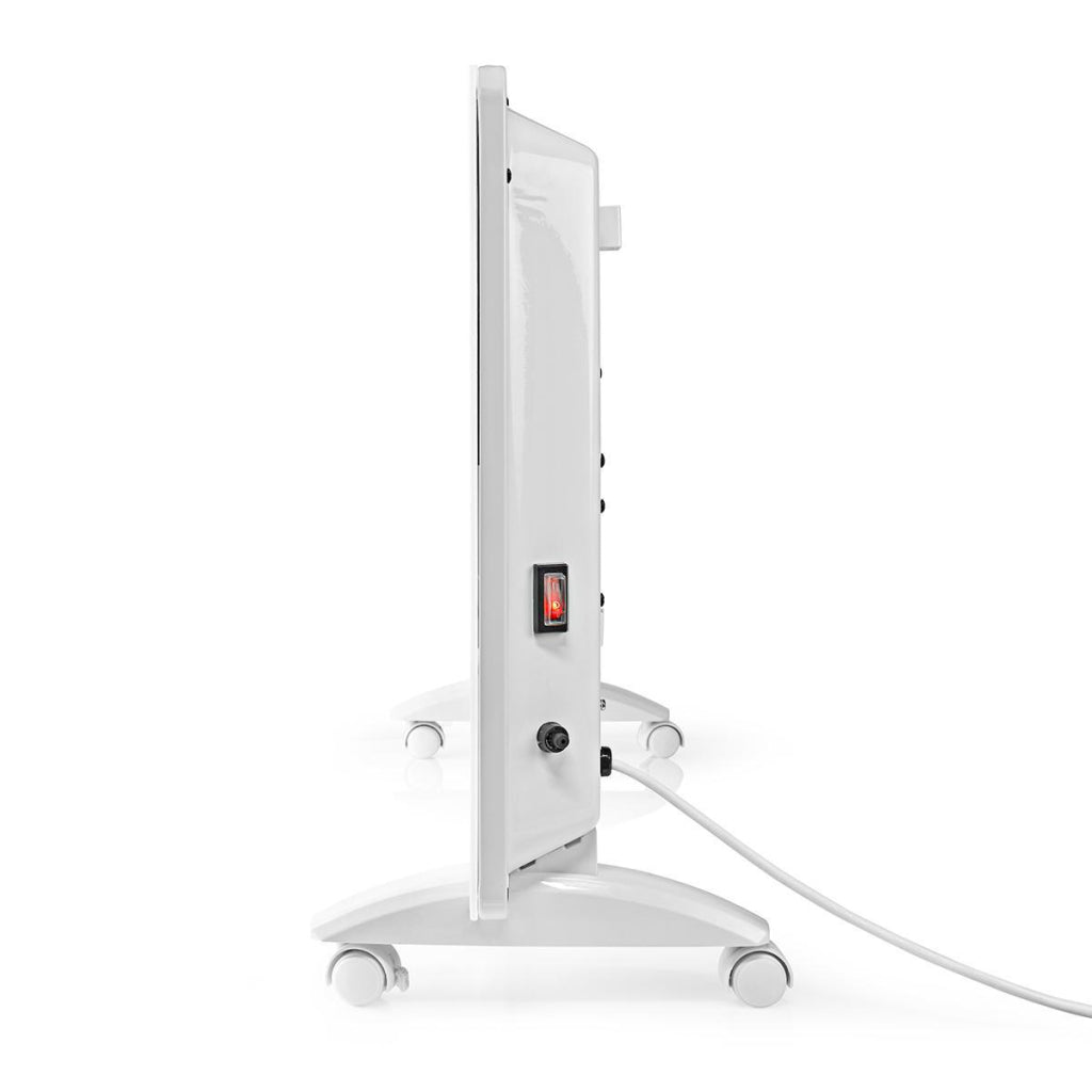 Nedis WiFiHTPL20FWT Smart Konvektorvarmer med WiFi Termostat Glasfrontpanel 2000W Hvid