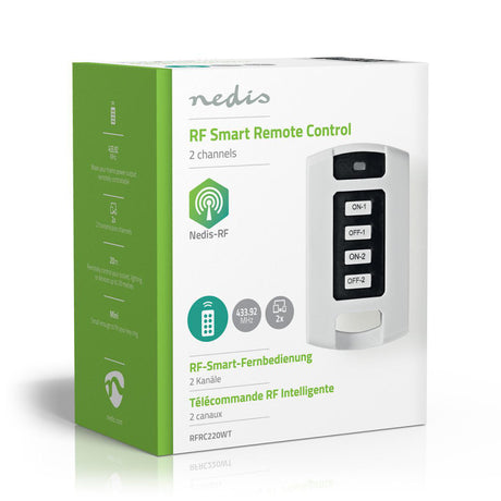 Nedis RFRC220WT RF smart fjernbetjening 2 kanaler