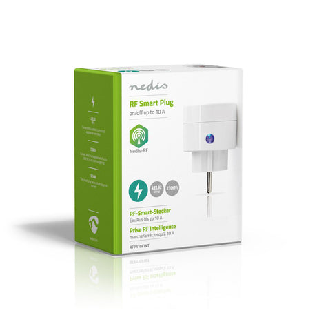 Nedis rfp110fwt rf smart plug on off schuko type f 2300 w