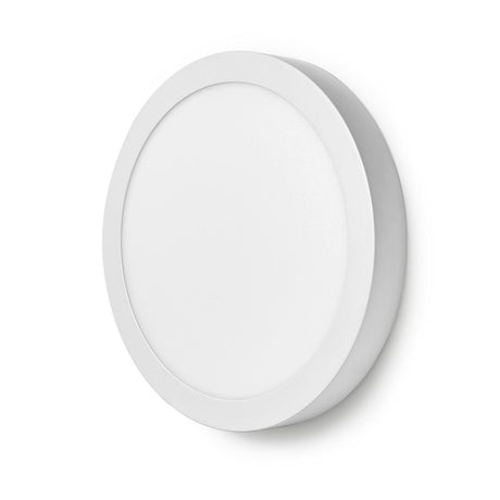 Nedis wifilaw20wt wi-fi smart loftslampe rund oslash; 30 cm varm til kølig hvid 1200 lm 18 w slankt design aluminium