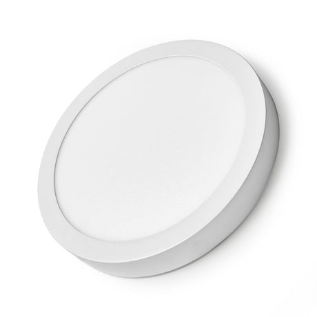 Nedis wifilaw20wt wi-fi smart loftslampe rund oslash; 30 cm varm til kølig hvid 1200 lm 18 w slankt design aluminium