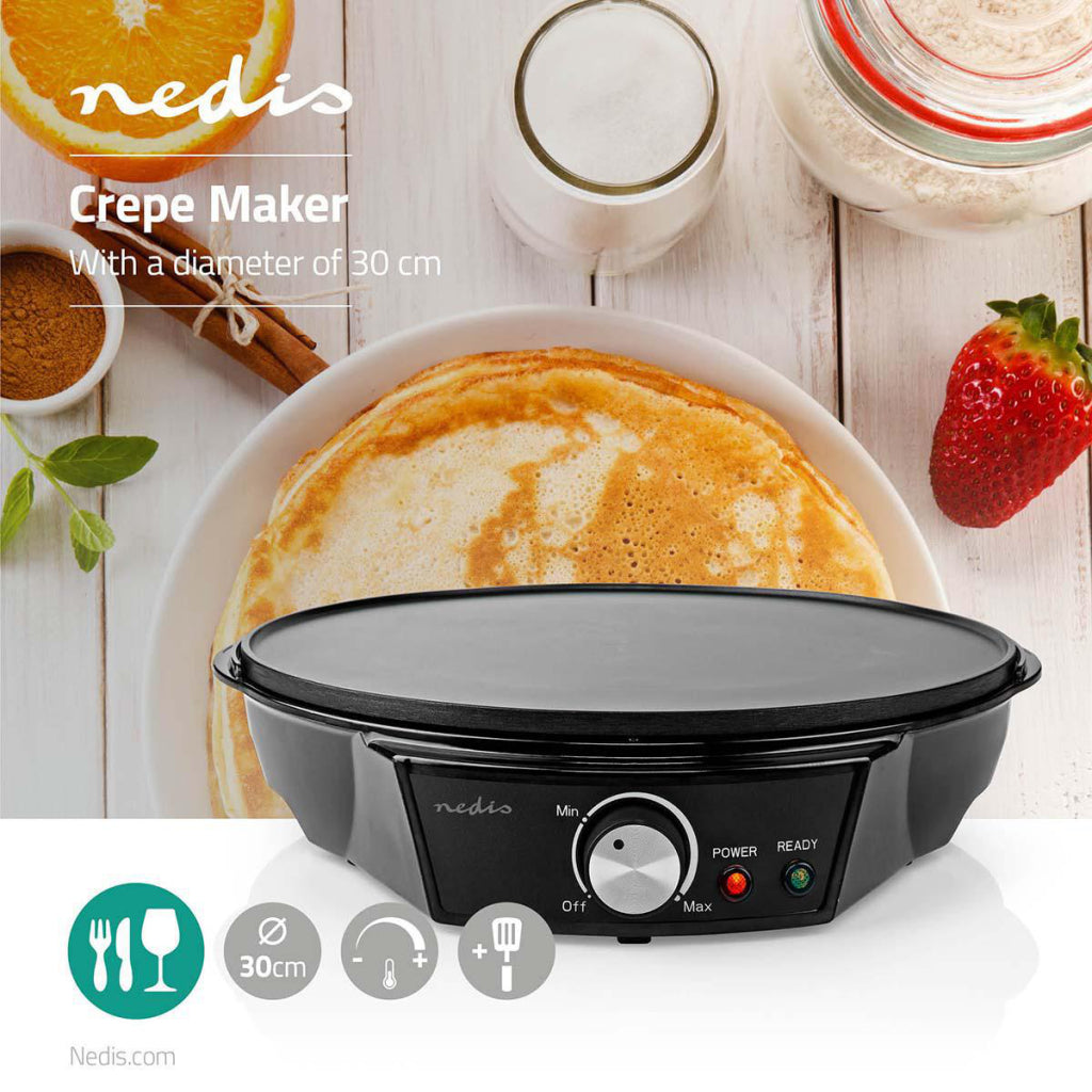 Nedis FCCM120FBK30 Cr ecirc;pes maker 30 Cm Sort