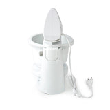 Nedis Kahm110CWT håndmixer 200 W 5-hastigheds turbofunktion drejeskål 2 dejkroge 2 piskeris Grå hvid