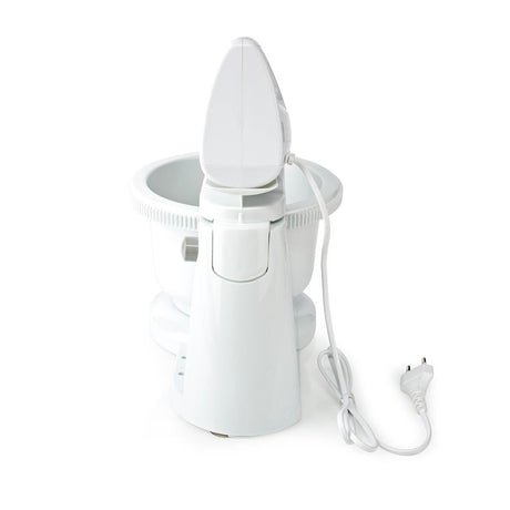 Nedis Kahm110CWT håndmixer 200 W 5-hastigheds turbofunktion drejeskål 2 dejkroge 2 piskeris Grå hvid