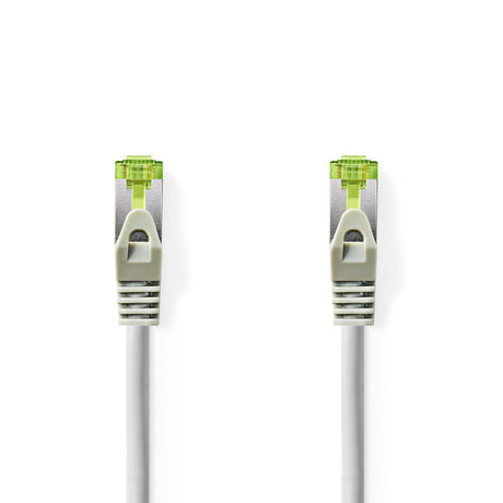 Nedis ccbw85420gy10 cat7-kabel s ftp rj45 han rj45 han 1,0 m rond lszh grijs vindueskasse