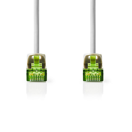 Nedis ccbw85420gy10 cat7-kabel s ftp rj45 han rj45 han 1,0 m rond lszh grijs vindueskasse
