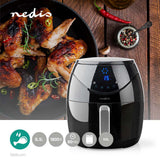 Nedis kaaf250ebk varmluftfrituregryde 6,5l 1800w sort