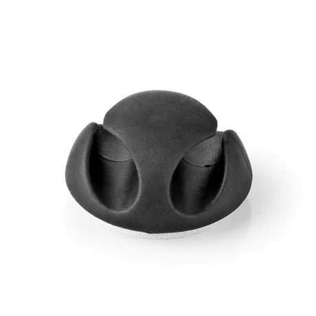 Nedis cmgc20026bk kabelstyringskabelclip click go 6 stykker antal slots: 2 slots maksimal kabeltykkelse: 5,3 mm TPE sort