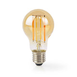 Nedis WiFiLRF10A60 SmartLife LED-glødelampe Wi-Fi E27 806 lm 7 W Varmt hvidt glas Android iOS Pære
