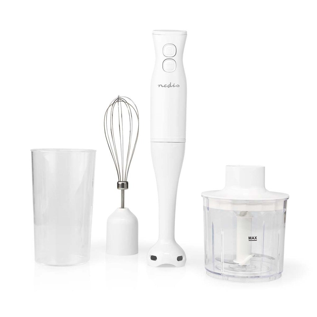 Nedis KAHB120CWT Stavblender 400 W Hastighedsindstillinger: 2-trins Hakkemaskine Hvid