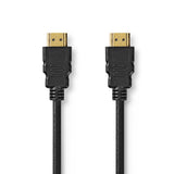 Nedis cvgp35000bk50 hdmi handel; kabel hdmi handel; stik hdmi handel; stik 8k@60hz earc forgyldt 5,00 m pvc sort polybag