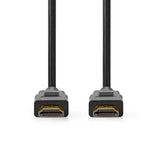 Nedis cvgp35000bk50 hdmi handel; kabel hdmi handel; stik hdmi handel; stik 8k@60hz earc forgyldt 5,00 m pvc sort polybag