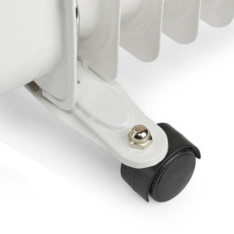 Nedis htoi30wt11 mobil olieradiator 1000 1500 2500 w 11 finner justerbar termostat 3 varmeindstillinger tip-over forebyggelse hvid