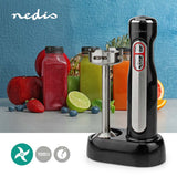 Nedis kahb600bk stavblender 100w sølv sort
