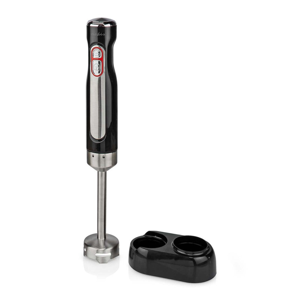 Nedis kahb600bk stavblender 100w sølv sort