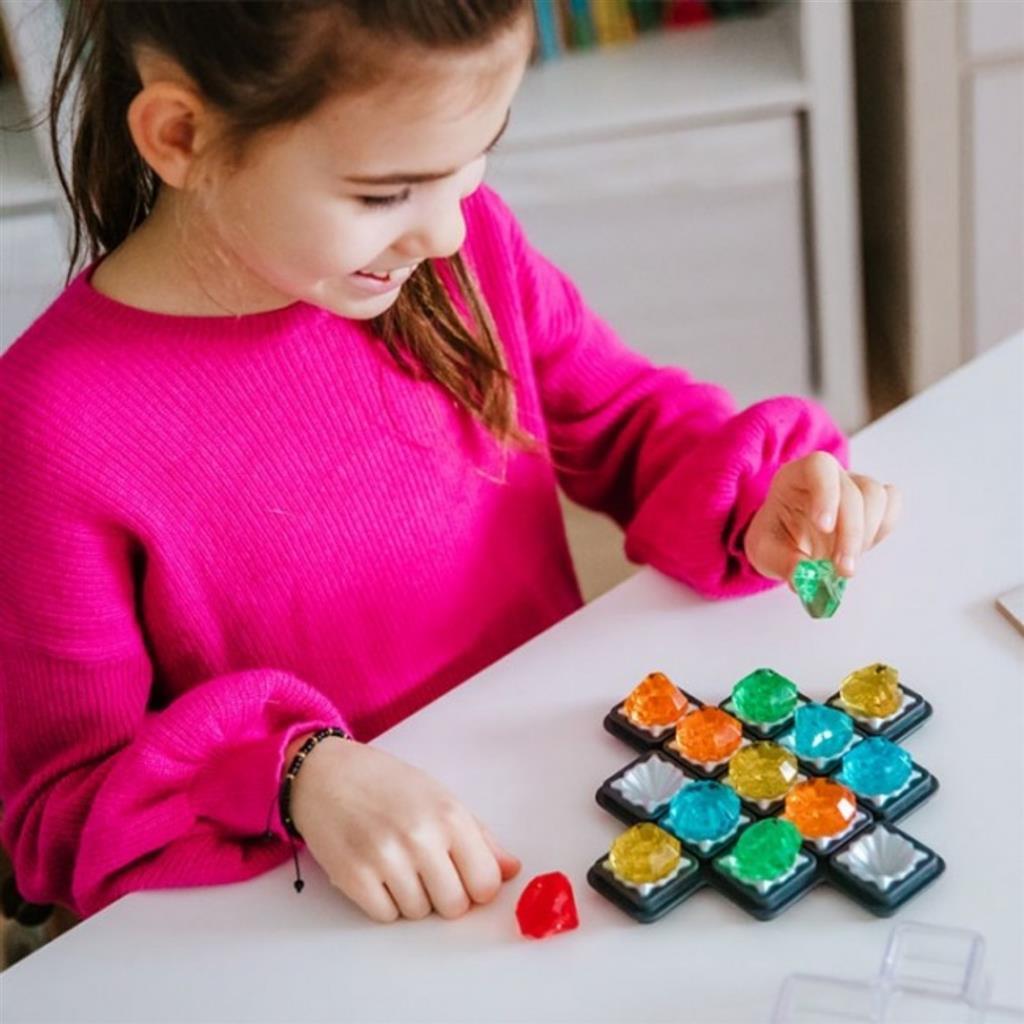 Smarte spil diamond quest - logisk tænkespil - 80 pædagogiske mineudfordringer - farveformer hjernetrim - solospil - fra 10 år