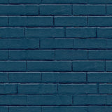 North Wall Wallpaper Good Vibes Brick Wall Blue