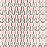 Noordwand tapet gode vibes hexagon mønster lyserød og lilla