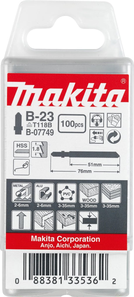 Makita stiksavklinge universal 51mm t118b - b-07749