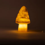 Egmont lampe champignon guld med lysdæmper.