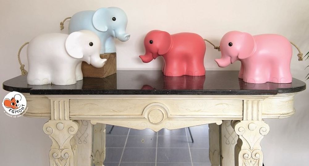 Egmont lampe elefant lyseblå 22x32x16