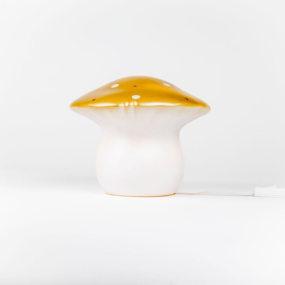 Egmont lampe champignon guld + lysdæmper.