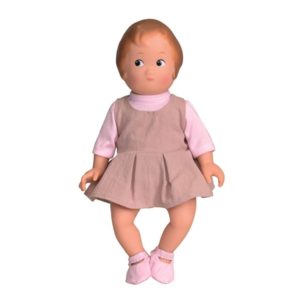 Baby dukke mila. håndmalet. 32 cm. 1+