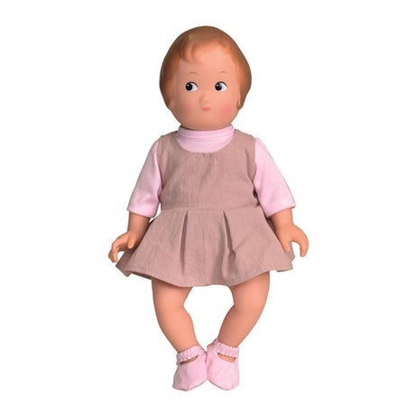 Baby dukke mila. håndmalet. 32 cm. 1+