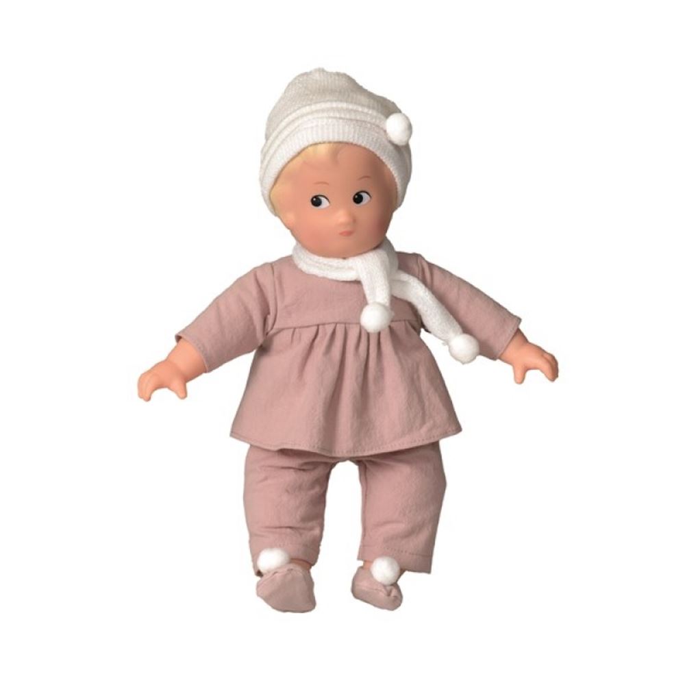 Baby dukke elena. blød krop. 32 cm. hænder