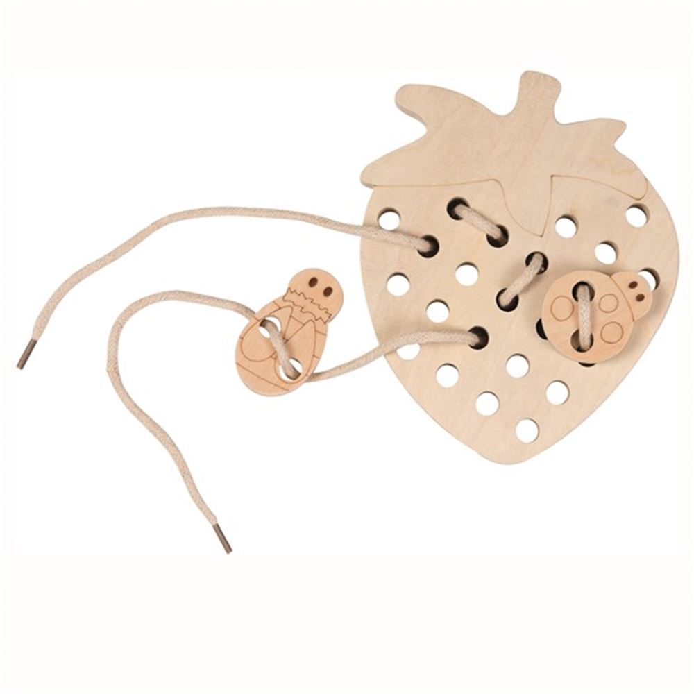 Strawberry threading spil. fsc. 19,5x19,5x4 cm. 3