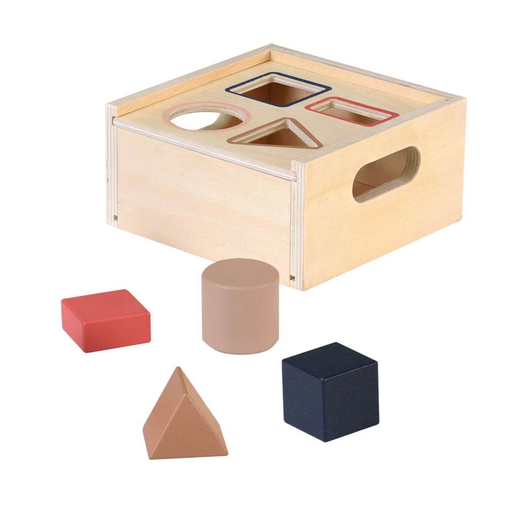 Houtern boks. fsc. 13x13x7 cm. 1+