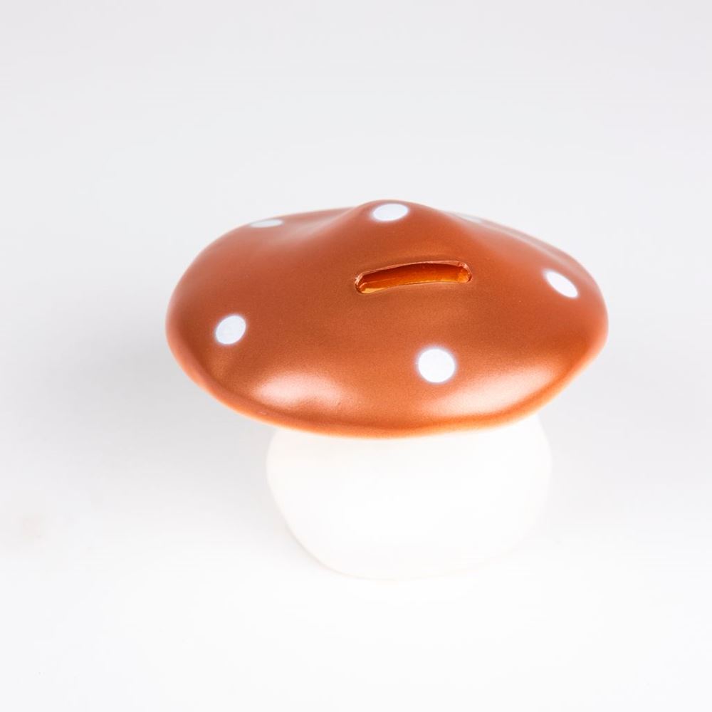 Egmont sparekasse champignon kobber. 11 cm