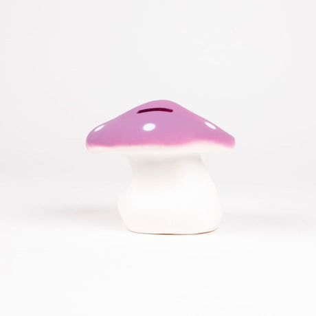 Egmont sparekasse svampe lilla. 11 cm.