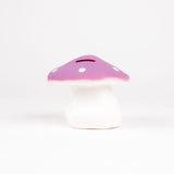 Egmont sparekasse svampe lilla. 11 cm.
