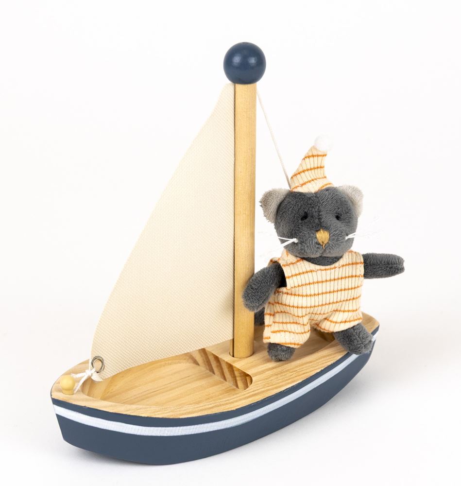 Egmont malo katten i en båd. 18x18x8