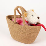 Egmont knuffel eliot met riem jas mandje
