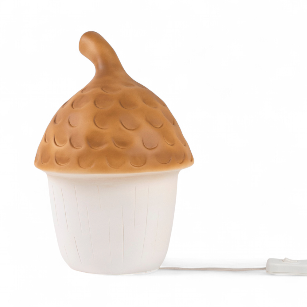 Egmont lampe agern terra + lysdæmper. 20x30