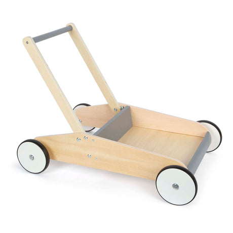 Lille fod - træ rollator grå