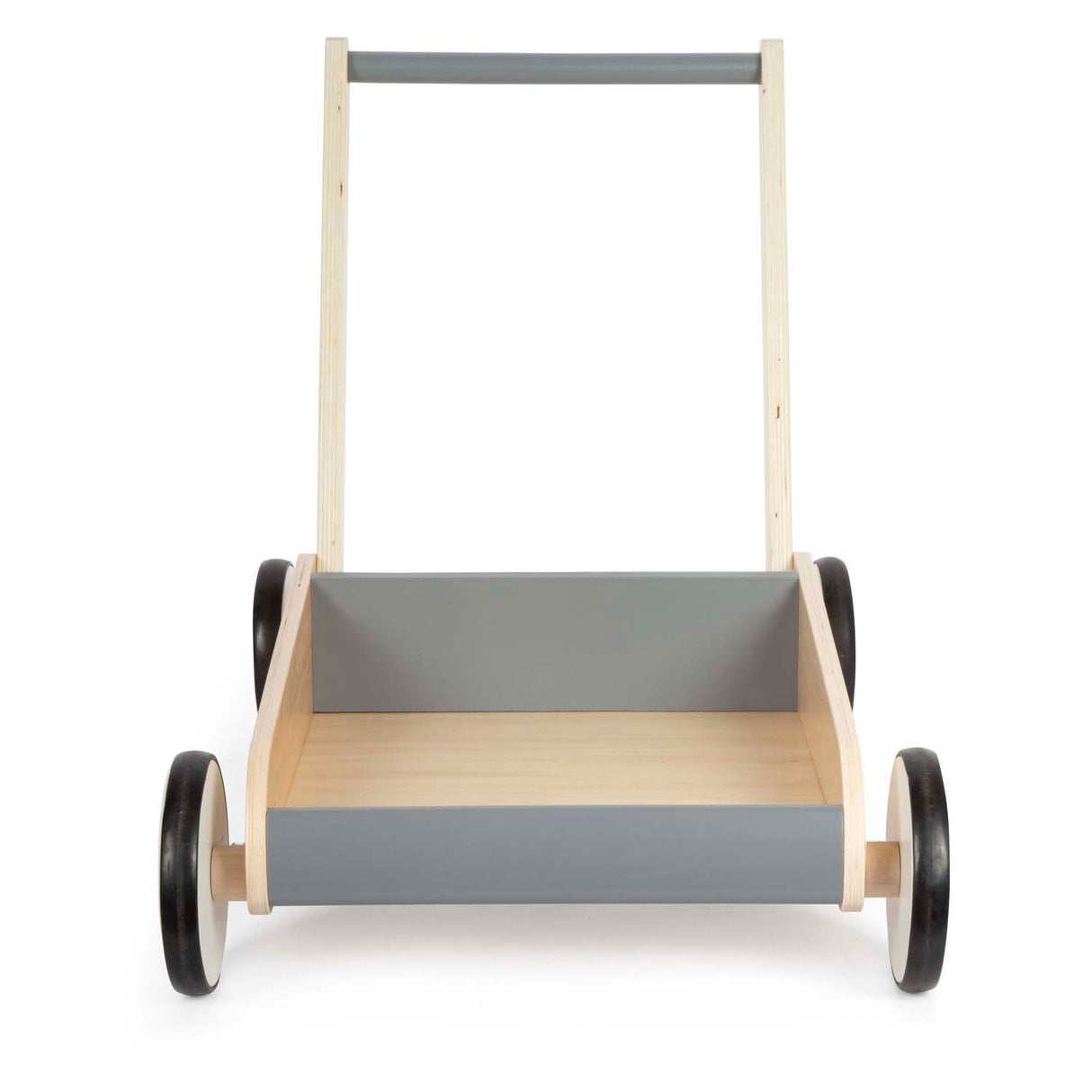 Lille fod - træ rollator grå