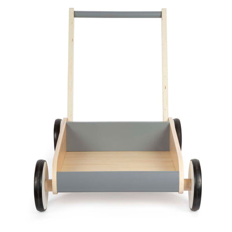 Lille fod - træ rollator grå