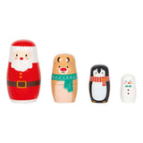Lille fod - julematryoshka dukker