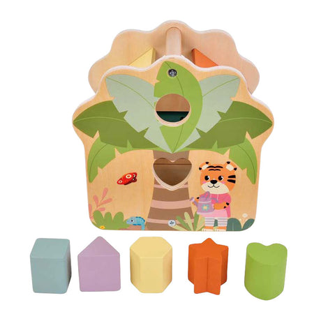 Lille fod - sorterer i træform jungle friends fsc