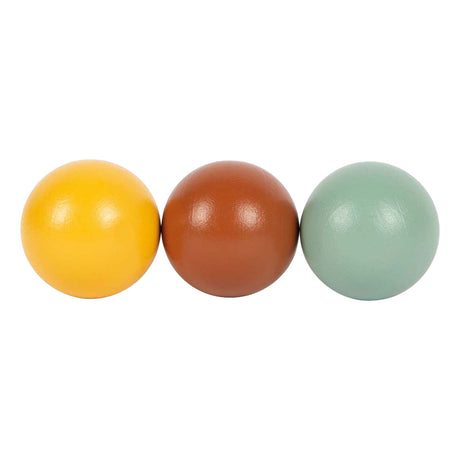Lille fod - Montessori marmor æske i træ fsc