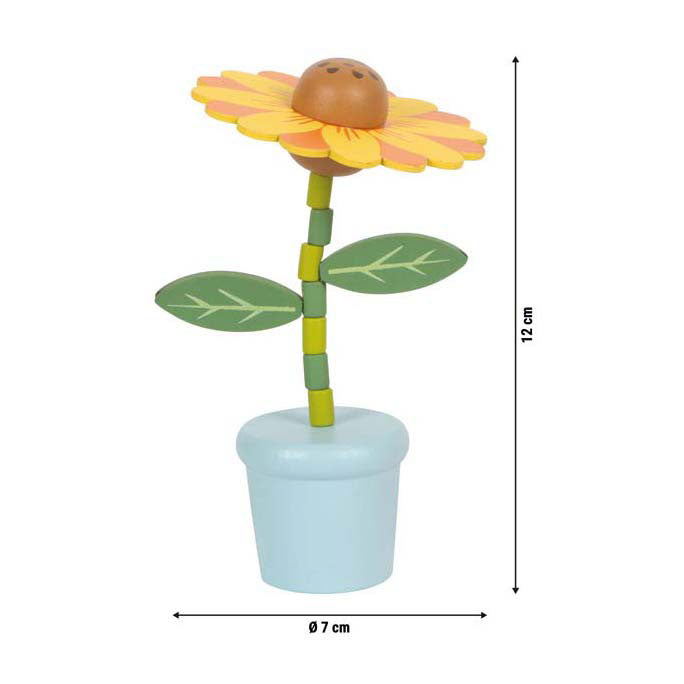 Lille fod - figurblomst med træprint