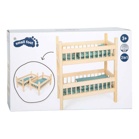 Small foot - houten poppenstapelbed
